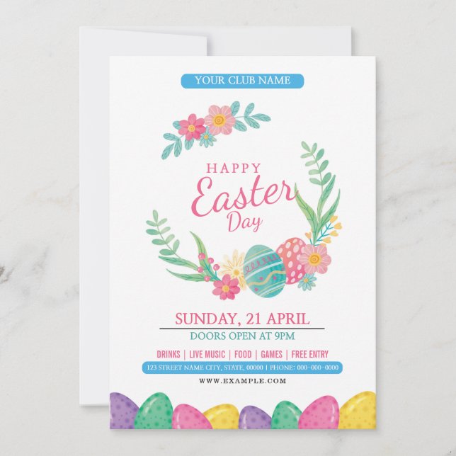 Easter Party Invitation (Front)