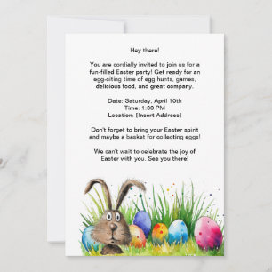 Easter Party Invitation card