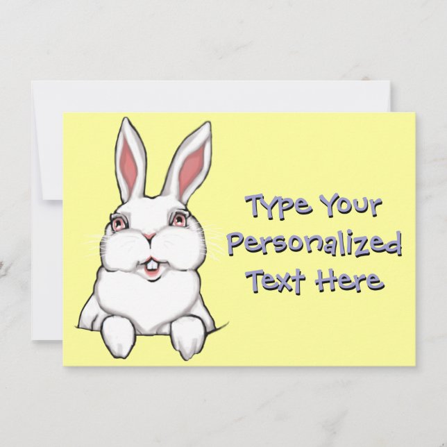 Easter Party Invitations Easter Cards Personalised (Front)