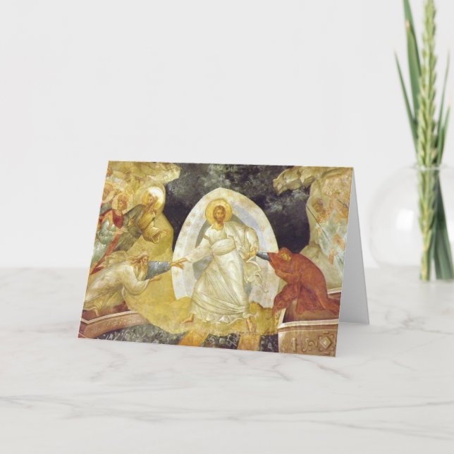 Easter/Pascha Card Anastasis Fresco Chora Church (Front)