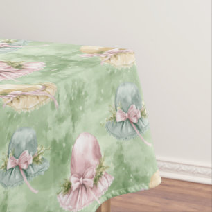 Easter Pastel Baby Bonnets Tablecloth