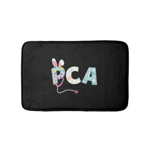 Easter Pca Rn Nurse Bunny Ears Happy Easter Eggs Bath Mat