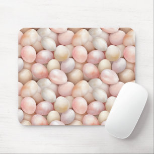 Easter Peach Pink Eggs Mouse Mat