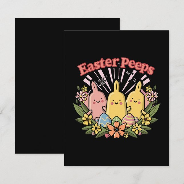 Easter Peeps Card (Front/Back)