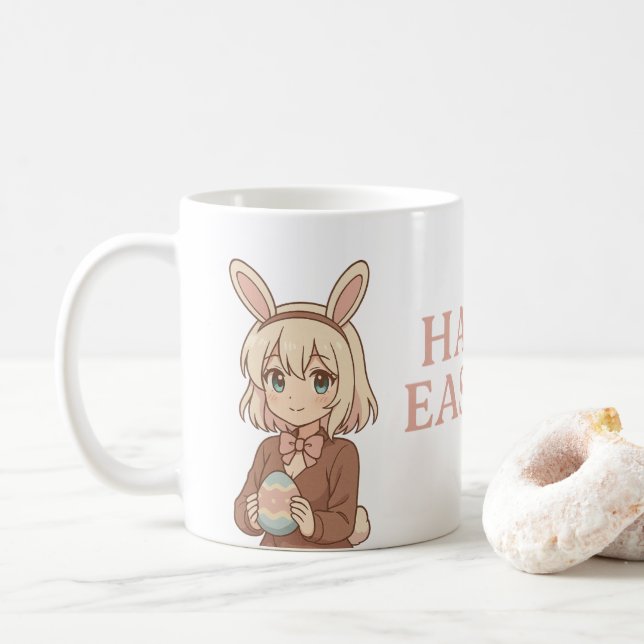 Easter Personalised  Coffee Mug (With Donut)