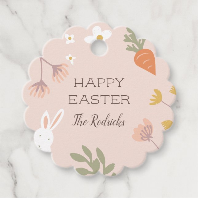 Easter Petals Favour Tags (Front)