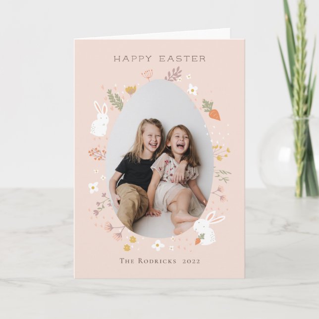 Easter Petals Photo Card (Front)