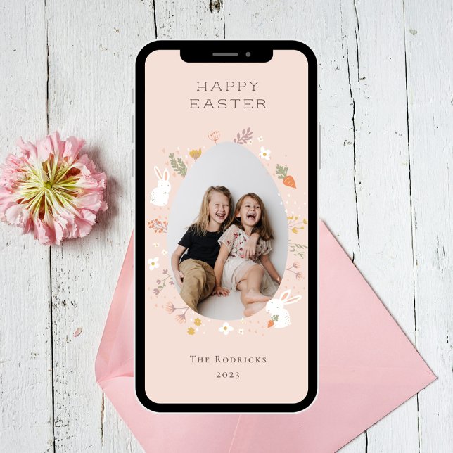 Easter Petals Photo Card (Creator Uploaded)