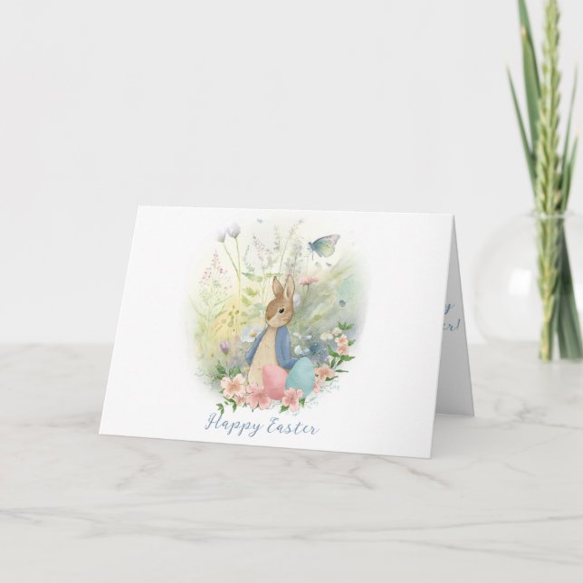 Easter Peter Rabbit Holiday Card (Front)