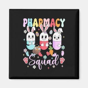 Easter Pharmacy Squad Pills Pharmacist Certified P Magnet