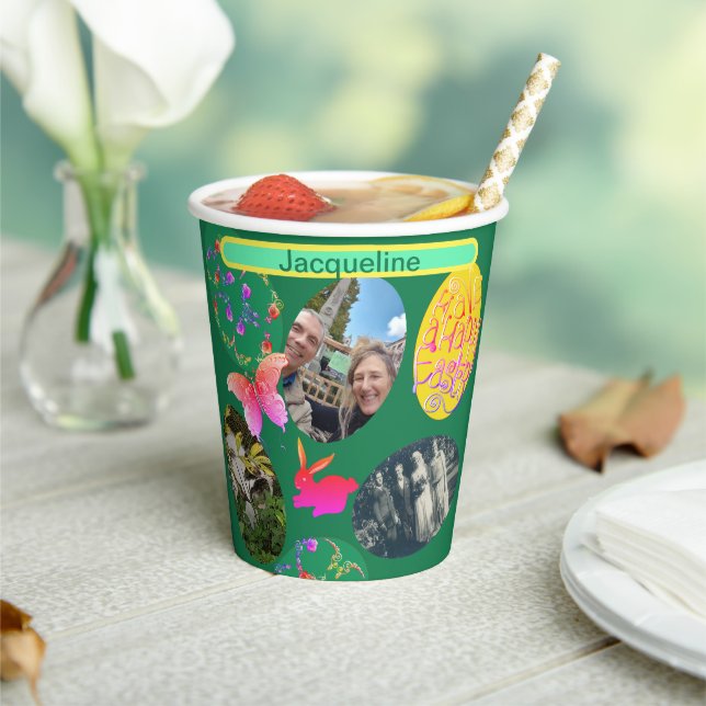 Easter Photo Eggs w/Name Paper cup (Insitu)