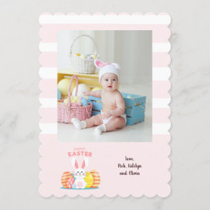 Easter Photo with Bunny Card