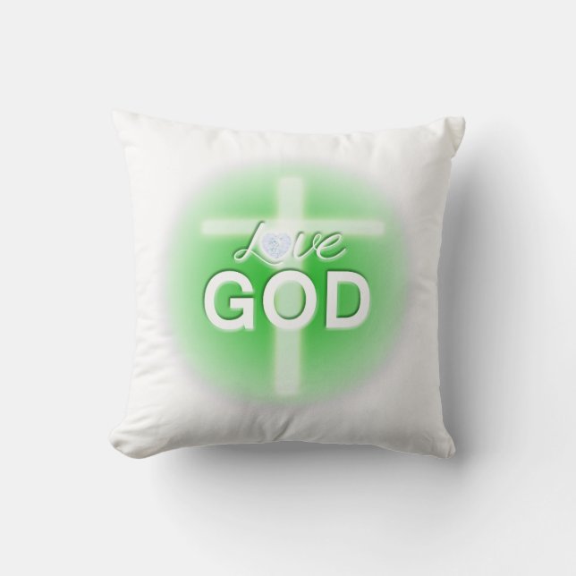 Easter pillows, Love God, Jesus Cushion (Front)
