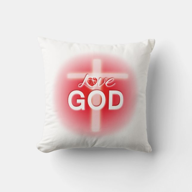 Easter pillows, Love God, Jesus Cushion (Front)