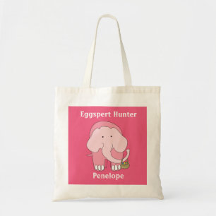Easter Pink Elephant Tote Bag