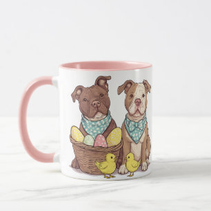 Easter Pit Bull Dogs Mug