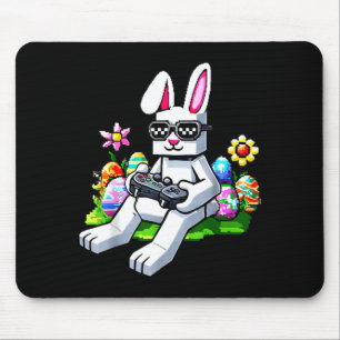 Easter Pixel Gaming Bunny Egg Hunting Boys Kids Mouse Mat