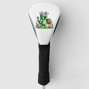 Easter Pixel Gaming Bunny Egg Hunting Boys Kids Yo Golf Head Cover