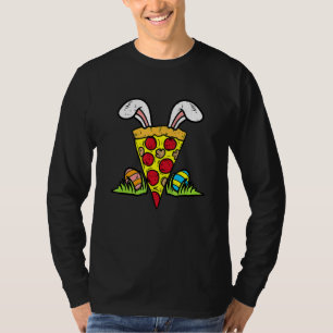Easter Pizza Slice Bunny Ears Funny Snack Food Foo T-Shirt