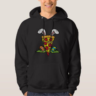 Easter Pizza Slice Bunny Ears Snack Food Lover Foo Hoodie