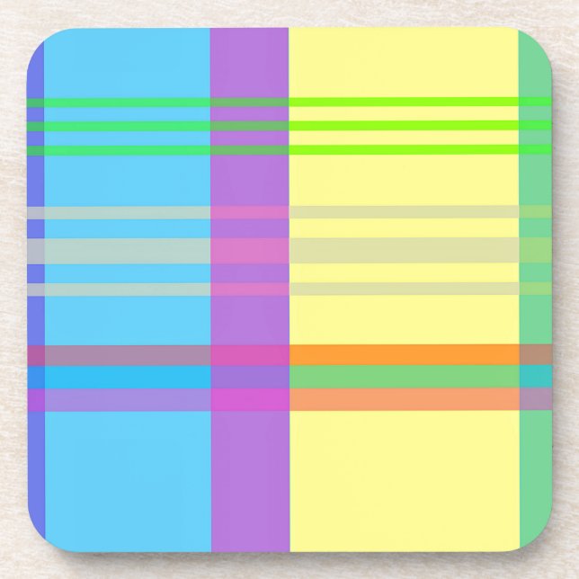 Easter Plaid Coaster (Front)