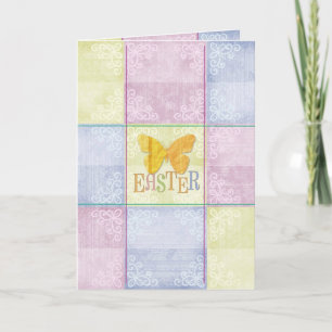 Easter Plaid Greeting Card