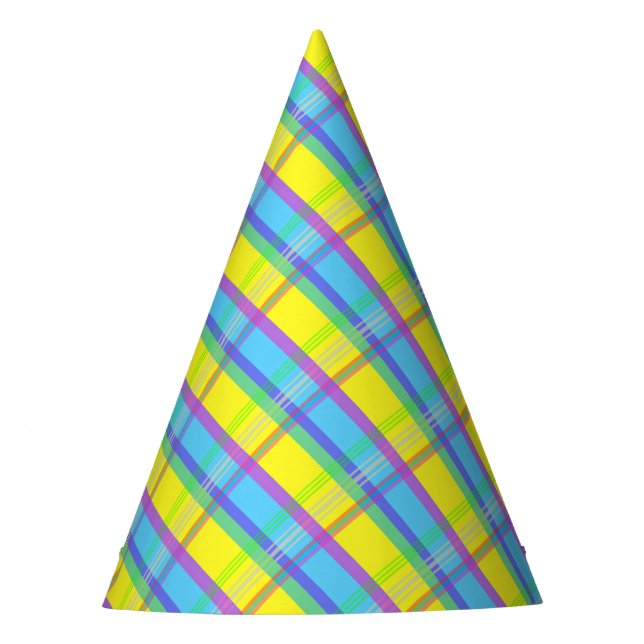 Easter Plaid Party Hat (Front)