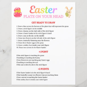 Easter Plate On Your Head Game