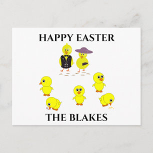 Easter postcard personalised.