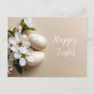Easter Postcard with Easter Eggs