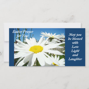 Easter Prayer Blessed with Love Light Laughter Holiday Card