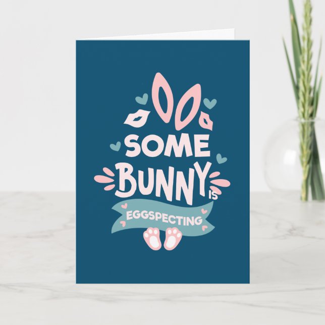 Easter Pregnancy Announcement Bunny Eggspecting (Front)