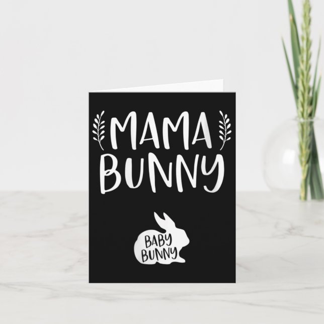 Easter Pregnancy Announcement Mama Bunny Ba  (Front)