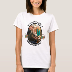 Easter Pun   Custom 2025 Family Photo Dyeing Shirt