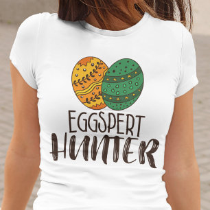 Easter Pun Funny Eggspert Hunter Quote Humourous T-Shirt