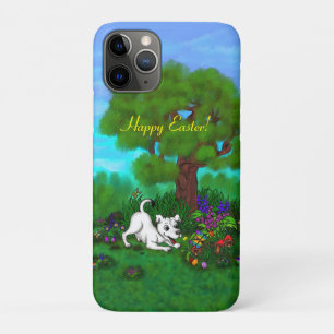Easter - Puppy Capo and Butterfly iPhone 11 Pro Case