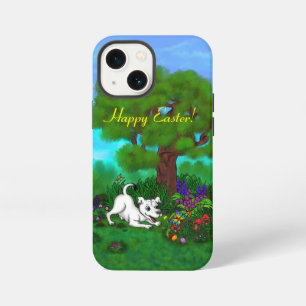 Easter - Puppy Capo and Butterfly iPhone 13 Mini Case