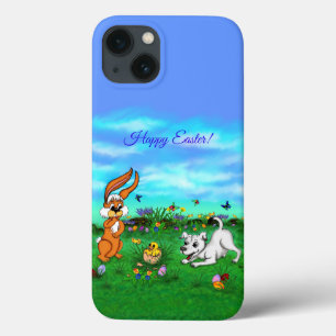 Easter - Puppy Capo Rabbit and Chick iPhone 13 Case