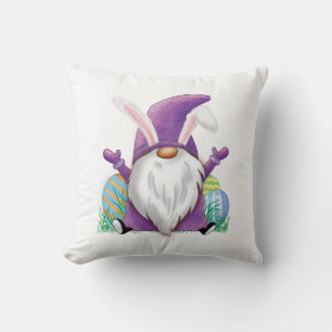 Easter Purple Gnome Cushion