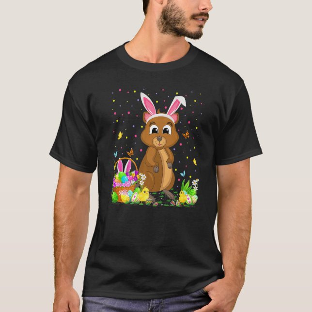 Easter Quokka Bunny Egg Hunting Quokka Easter Sund T-Shirt (Front)