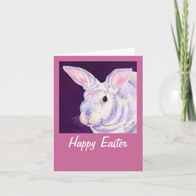 Easter Rabbit Card - "Mr. Personality" (Front)