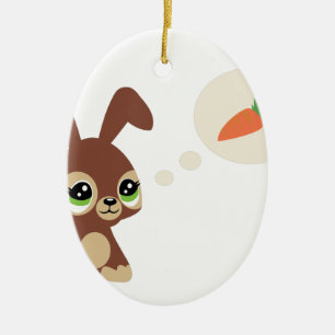 easter rabbit ceramic tree decoration