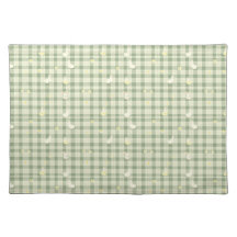 Easter Rabbit Chicken Green Plaid Pattern