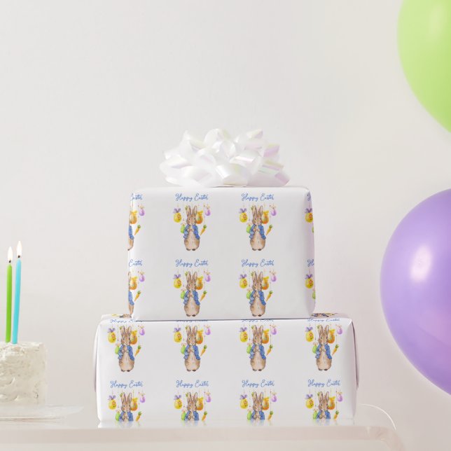 Easter Rabbit Easter Eggs  Wrapping Paper (Party Gifts)