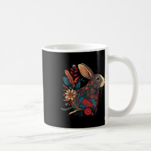 Easter Rabbit Floral Graphic Women Girls Kids  Coffee Mug