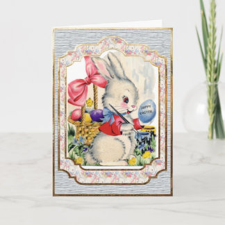 Easter Rabbit Holiday Card