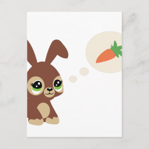 easter rabbit holiday postcard