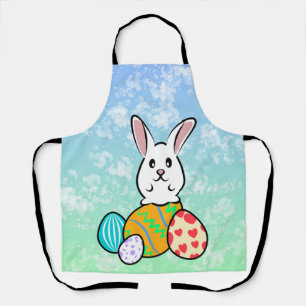 Easter Rabbit on Easter Eggs Apron