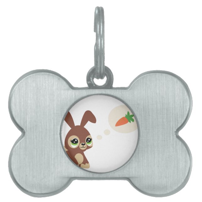 easter rabbit pet name tag (Front)