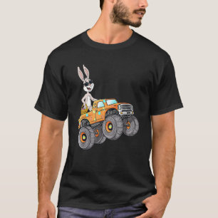 Easter Rabbit Riding Monster Truck Boys Girls Tod T-Shirt